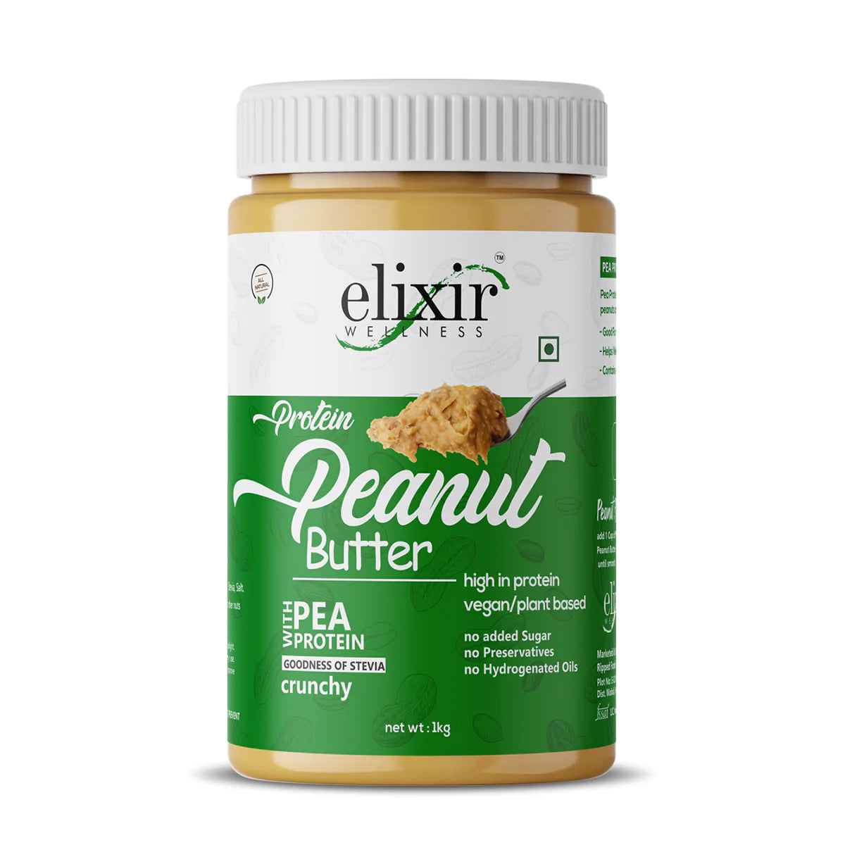 Protein Peanut Butter - 100% Vegan - 40g Protein Per 100g